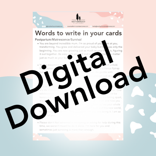 Digital file - Words to write in your cards